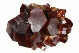 Deep Red Vanadinite Crystal Cluster - Huge Crystals! #157014-1